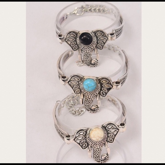 COPY - Elephant Semiprecious stone bracelet - Picture 2 of 7